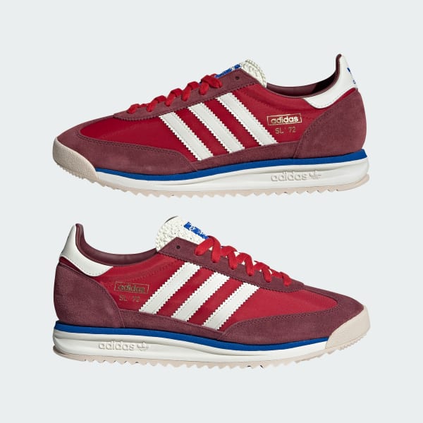 Adidas Men's Sl 72 Rs Shoes - Shadow Red / Off-White / Blue - Image 2