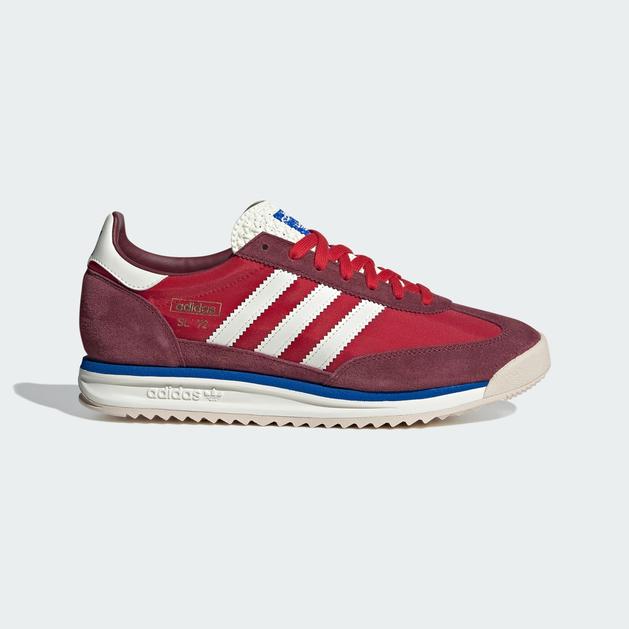 Adidas Men's Sl 72 Rs Shoes - Shadow Red / Off-White / Blue - Image 4