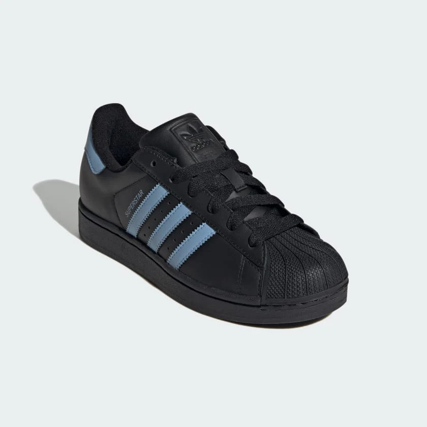 Adidas Men's Superstar Ii Shoes - Black Ash / Blue - Image 2