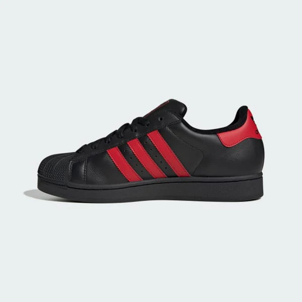 Adidas Men's Superstar Ii Shoes - Black / Better Scarlet - Image 4