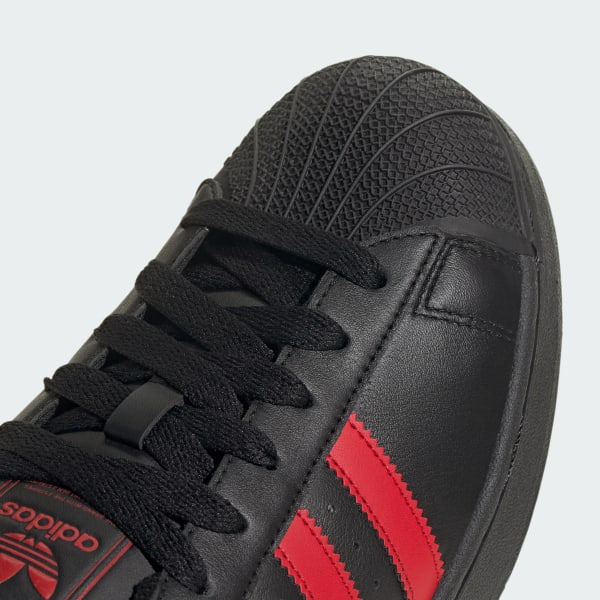 Adidas Men's Superstar Ii Shoes - Black / Better Scarlet - Image 7