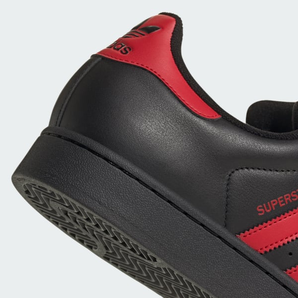 Adidas Men's Superstar Ii Shoes - Black / Better Scarlet - Image 8