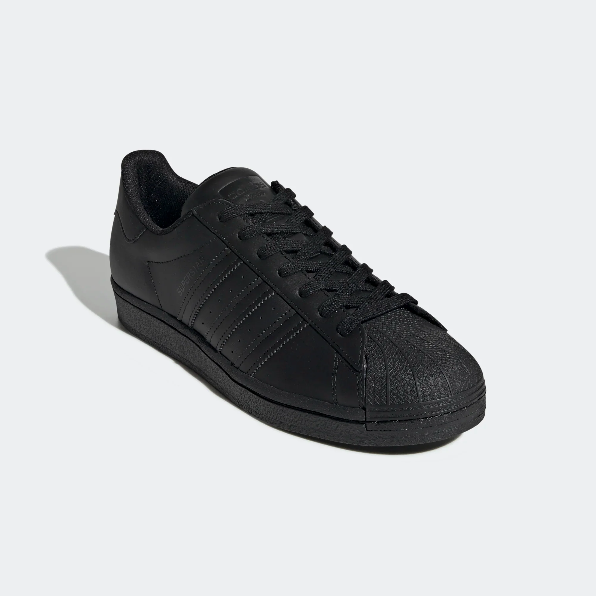 Adidas Men's Superstar Shoes - All Black - Image 5