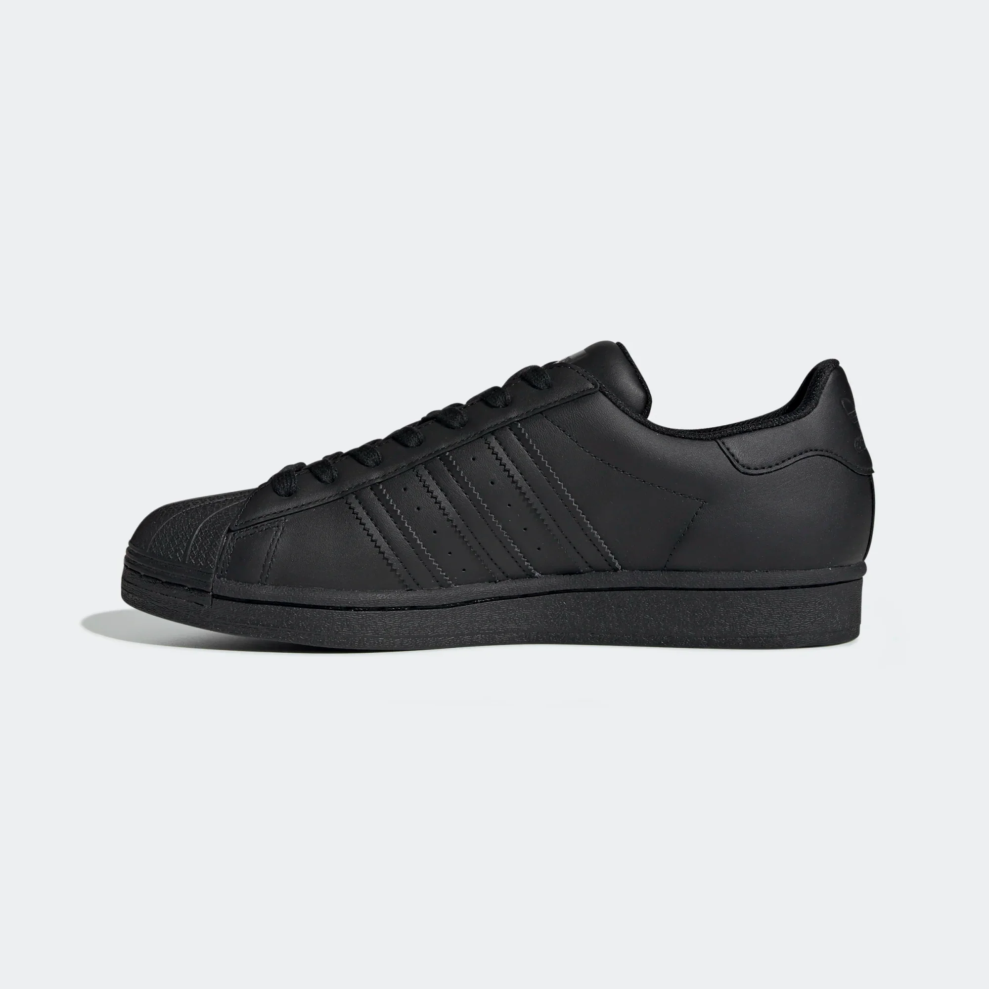 Adidas Men's Superstar Shoes - All Black - Image 7