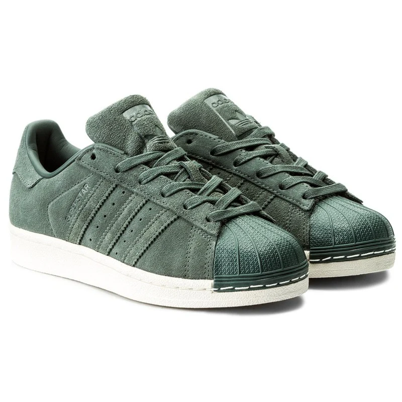 Adidas Men's Superstar Shoes - All Green Night - Image 7