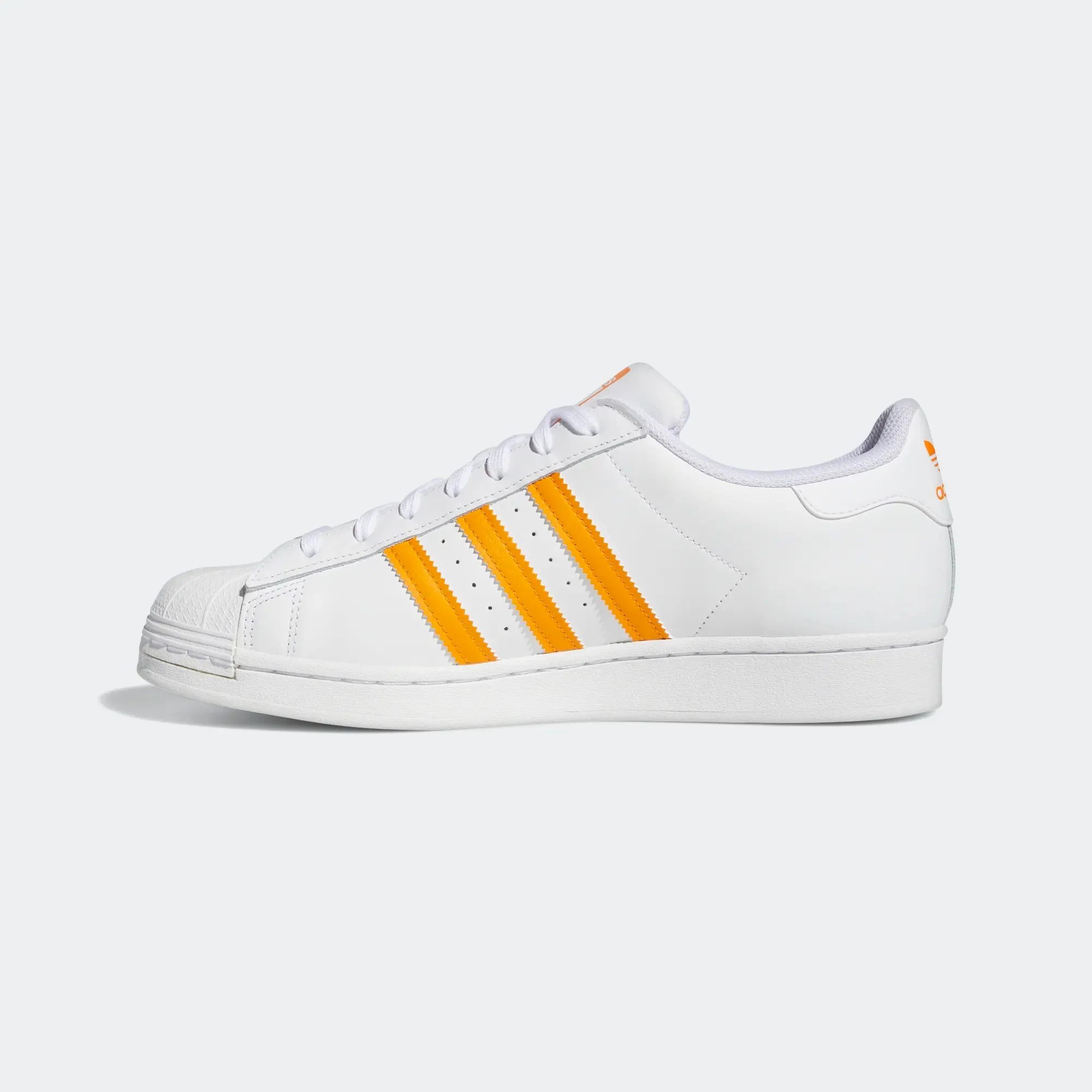 Adidas Men's Superstar Shoes - Cloud White / Ecru Tint / Orange Rush - Image 7