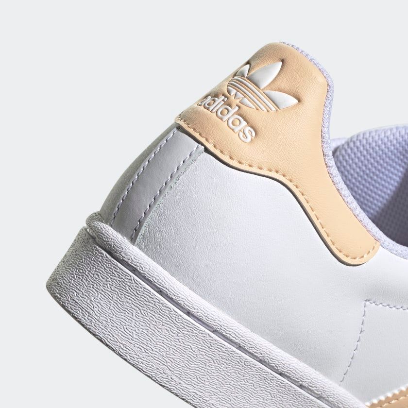 Adidas Men's Superstar Shoes - Cloud White / Glow Orange / Glow Pink - Image 3