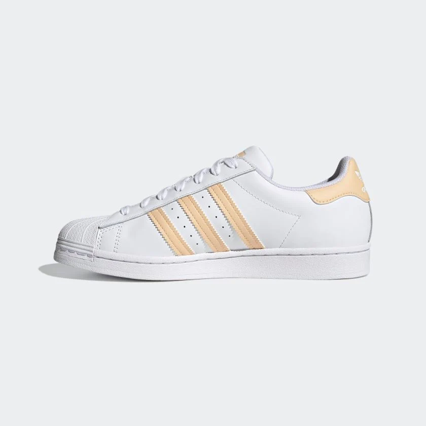 Adidas Men's Superstar Shoes - Cloud White / Glow Orange / Glow Pink - Image 4