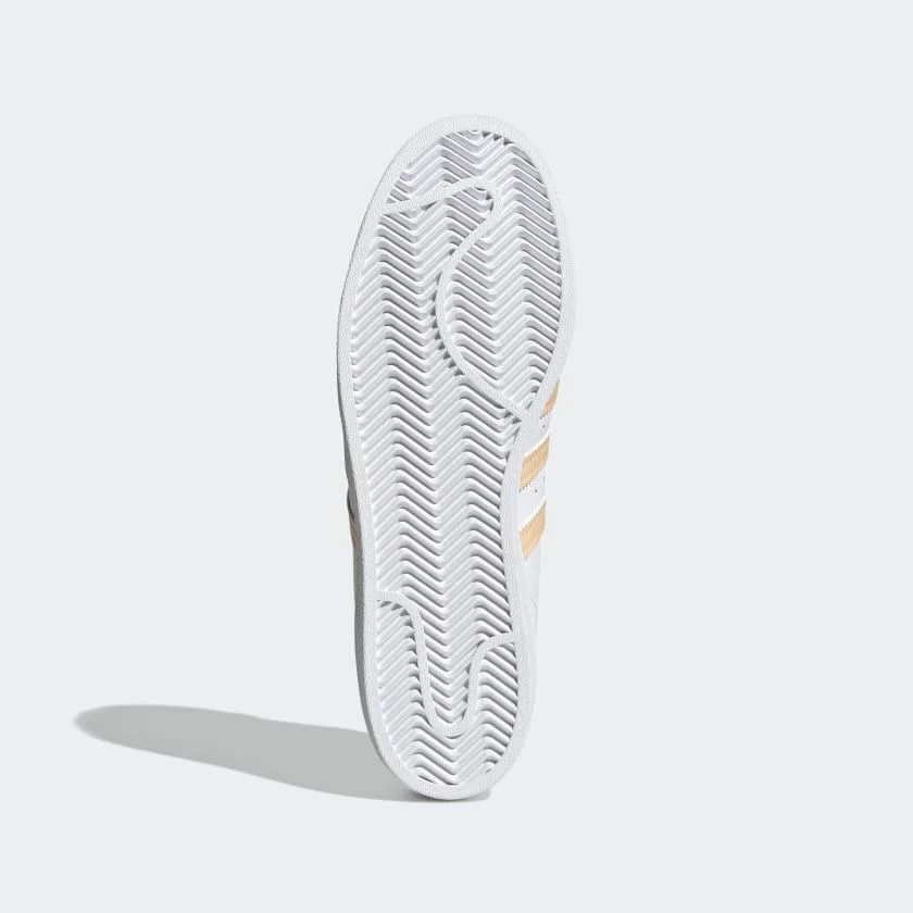 Adidas Men's Superstar Shoes - Cloud White / Glow Orange / Glow Pink - Image 7