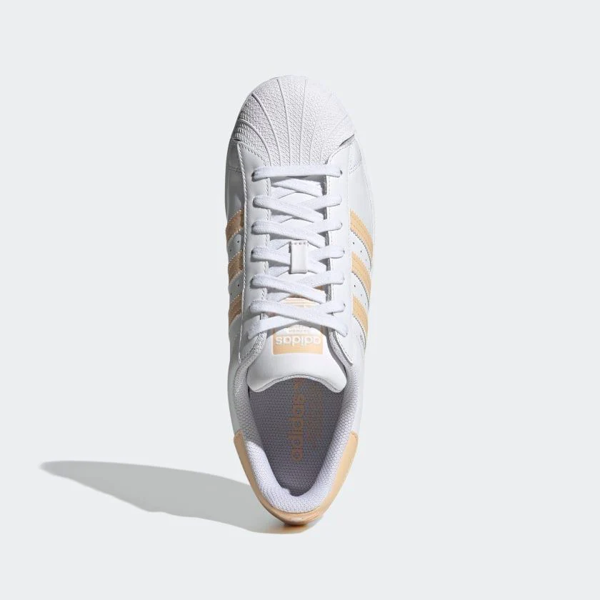 Adidas Men's Superstar Shoes - Cloud White / Glow Orange / Glow Pink - Image 8
