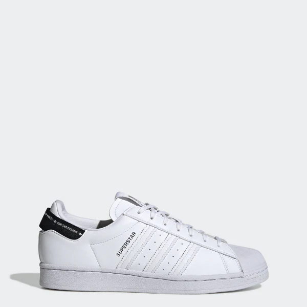 Adidas Men's Superstar Shoes - White / Black - Image 2