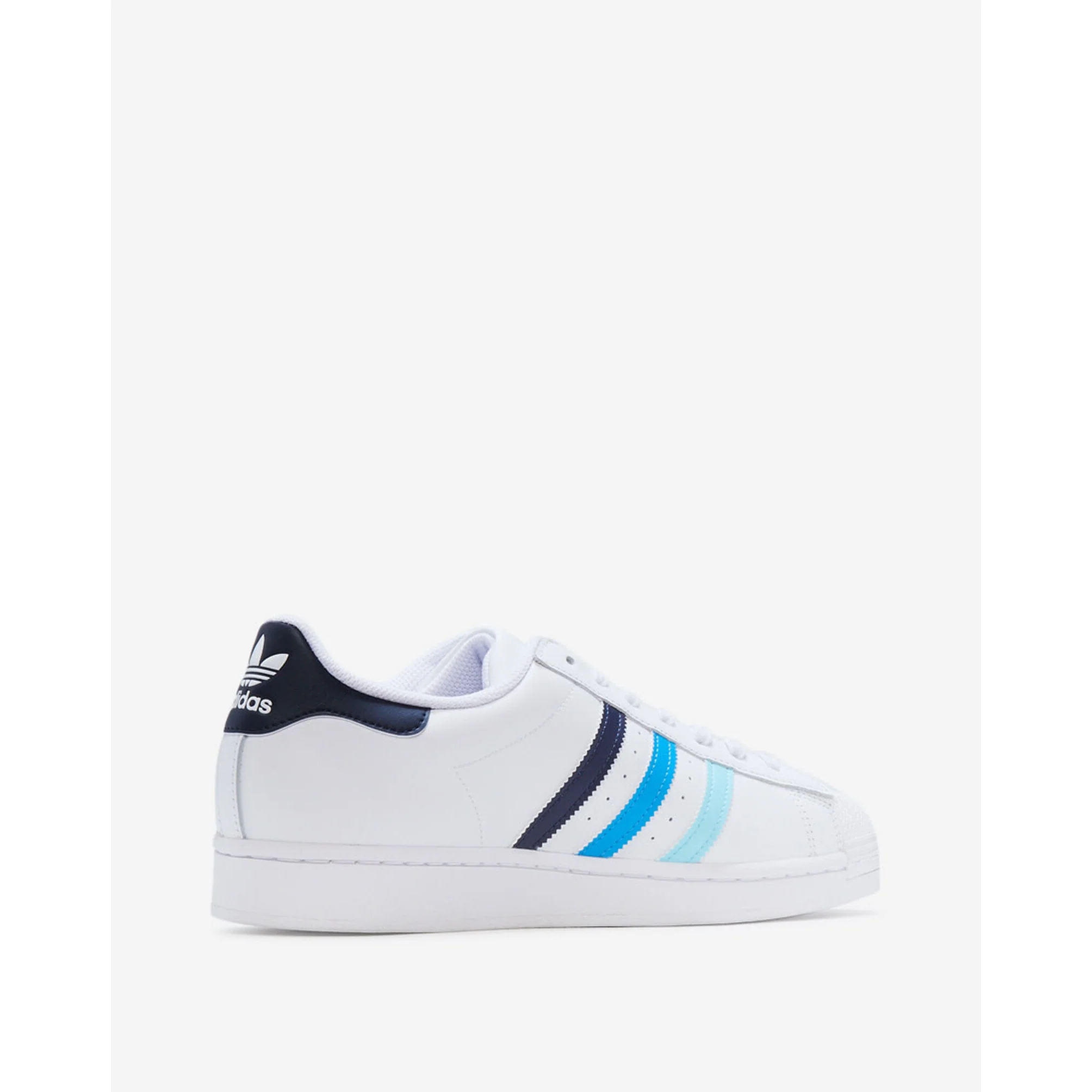 Adidas Men's Superstar Shoes - White / Black / Blue / Cyan - Image 4
