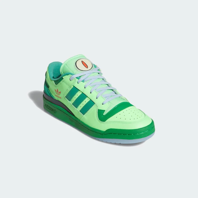 Adidas Men's The Simpsons X Adidas Forum Low Treehouse Of Horror Shoes - Lime Burst / Green / Semi Court Green - Image 3