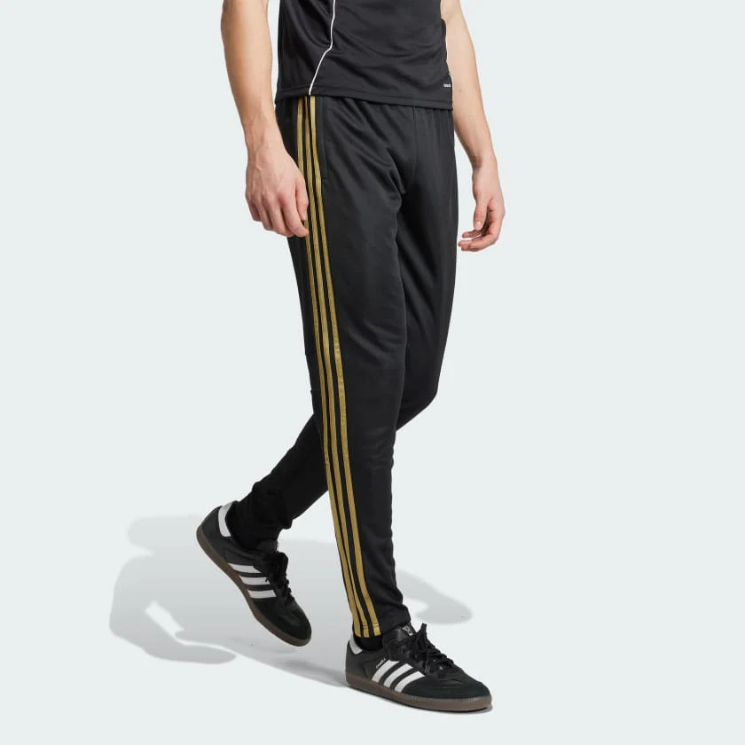 Adidas Men's Tiro 25 Essentials Training Pants Apparel - Black / Dark Football Gold - Image 2