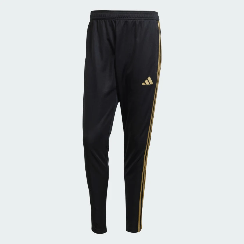Adidas Men's Tiro 25 Essentials Training Pants Apparel - Black / Dark Football Gold - Image 3