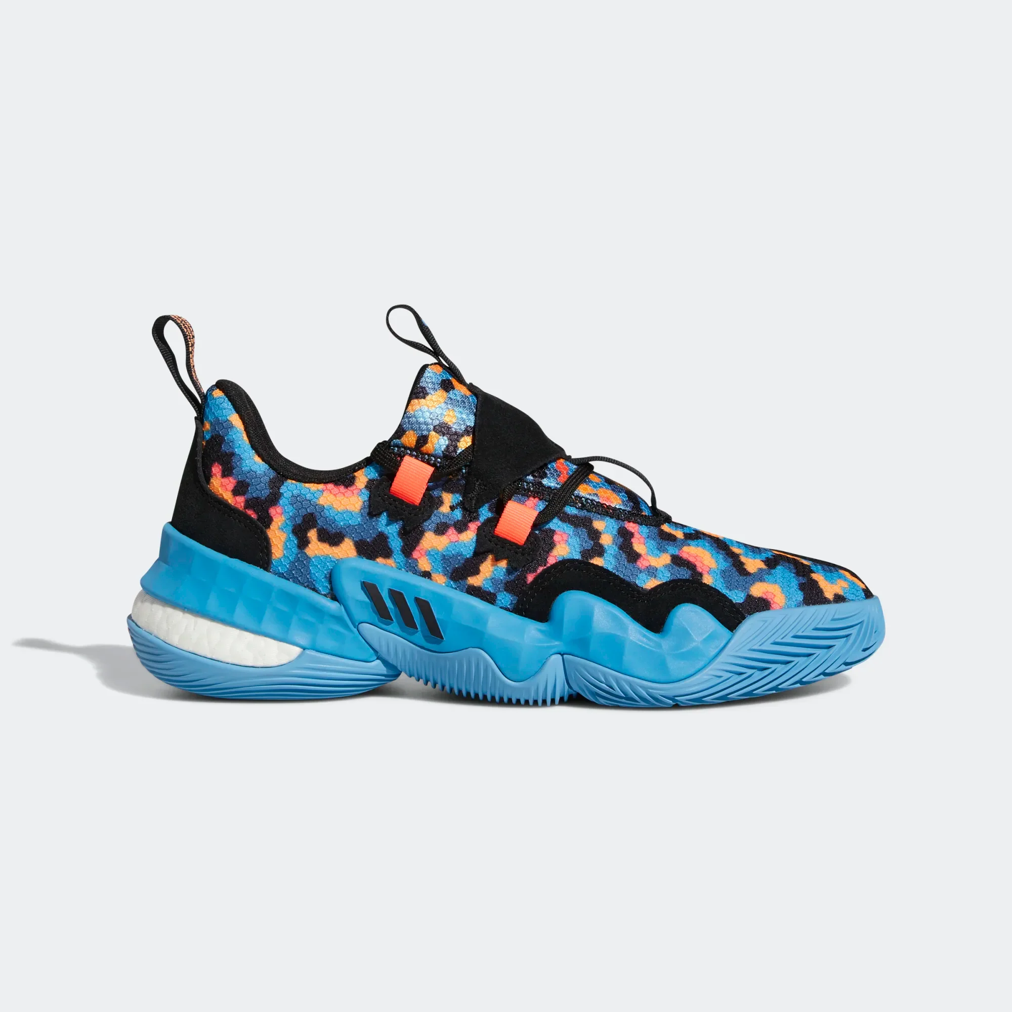 Adidas Men's Trae Young 1 Shoes - Core Black / Sky Rush - Image 2