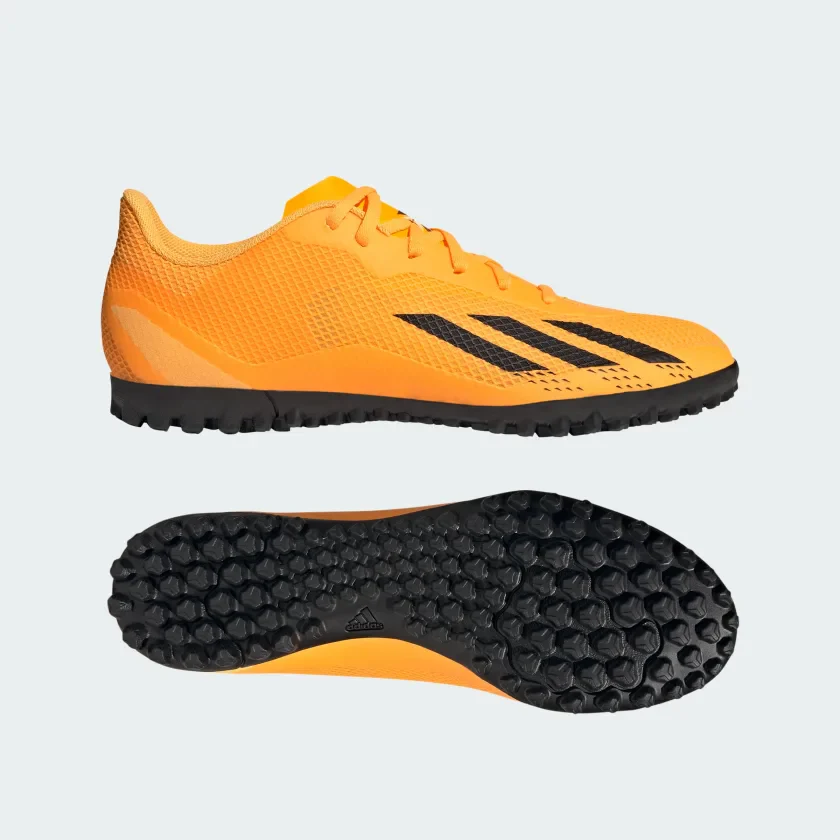 Adidas Men's X Speedportal.4 Turf Boots - Solar Gold / Core Black / Team Solar Orange - Image 2