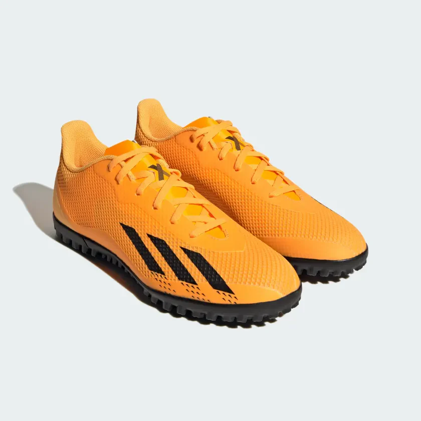 Adidas Men's X Speedportal.4 Turf Boots - Solar Gold / Core Black / Team Solar Orange - Image 6