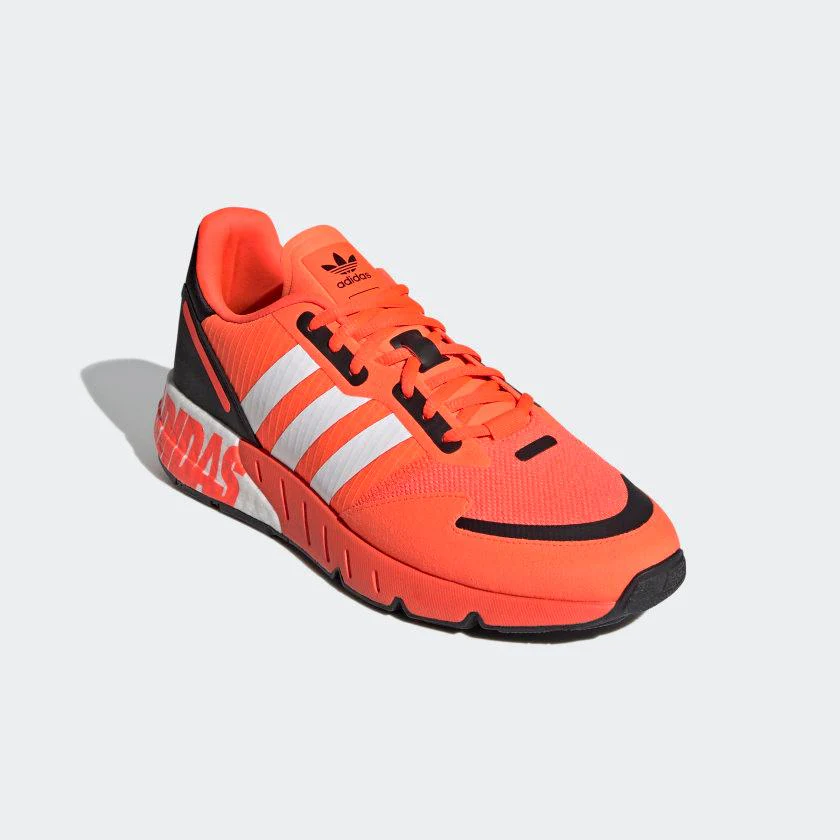 Adidas Men's ZX 1K Boost Shoes - Solar Red / Cloud White / Core Black - Image 4