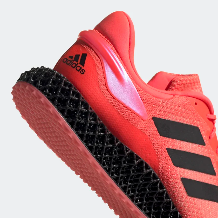 Adidas Unisex 4D Run 1.0 Shoes - Signal Pink / Core Black / Light Flash Orange - Image 11