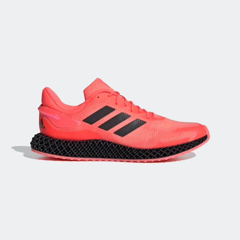 Adidas Unisex 4D Run 1.0 Shoes - Signal Pink / Core Black / Light Flash Orange - Image 2