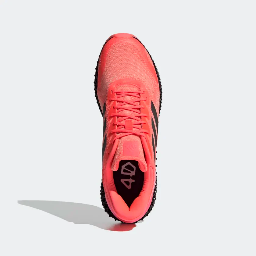 Adidas Unisex 4D Run 1.0 Shoes - Signal Pink / Core Black / Light Flash Orange - Image 4