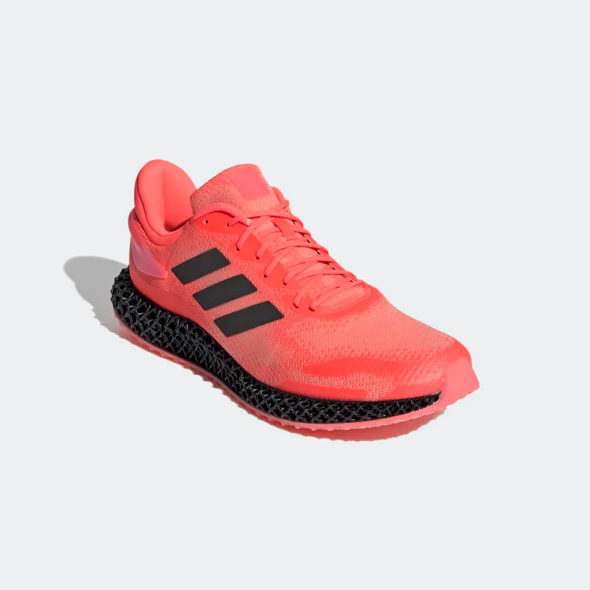 Adidas Unisex 4D Run 1.0 Shoes - Signal Pink / Core Black / Light Flash Orange - Image 6