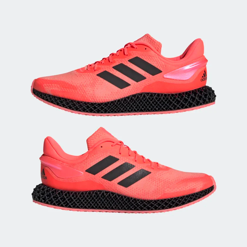 Adidas Unisex 4D Run 1.0 Shoes - Signal Pink / Core Black / Light Flash Orange - Image 9