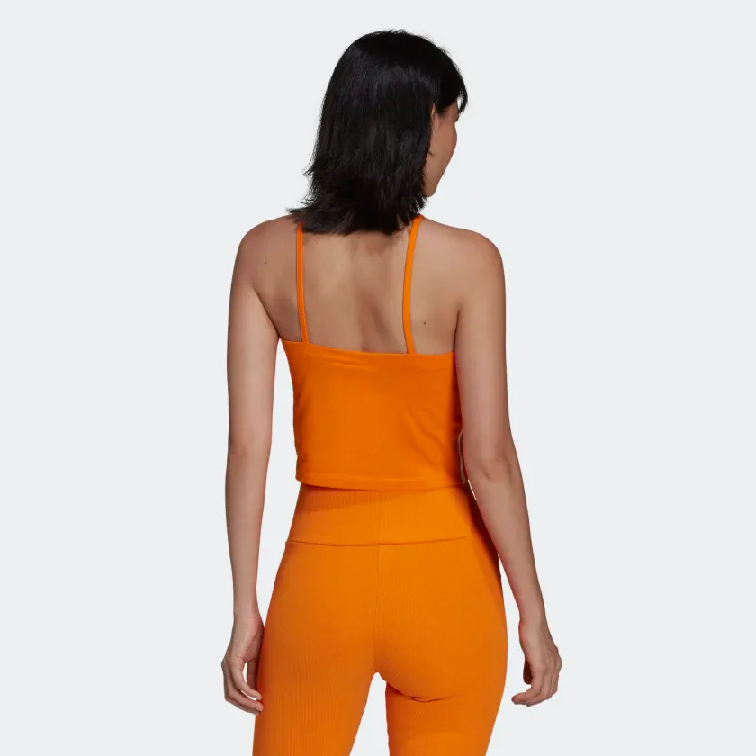 Adidas Women's Adicolor Classics Tank Top Tee - Bright Orange - Image 3