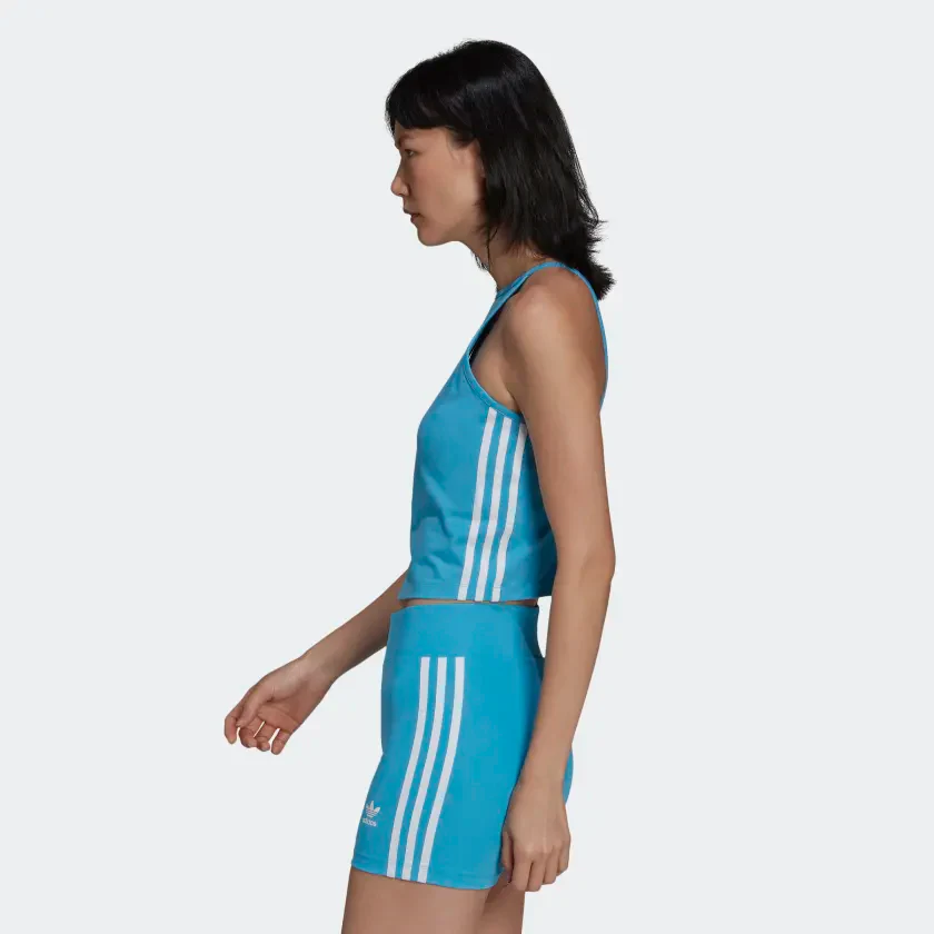 Adidas Women's Adicolor Classics Tank Top Tee - Sky Rush - Image 3