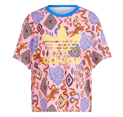 Adidas Women's Adidas X Farm Rio Trefoil Tee Apparel - True Pink
