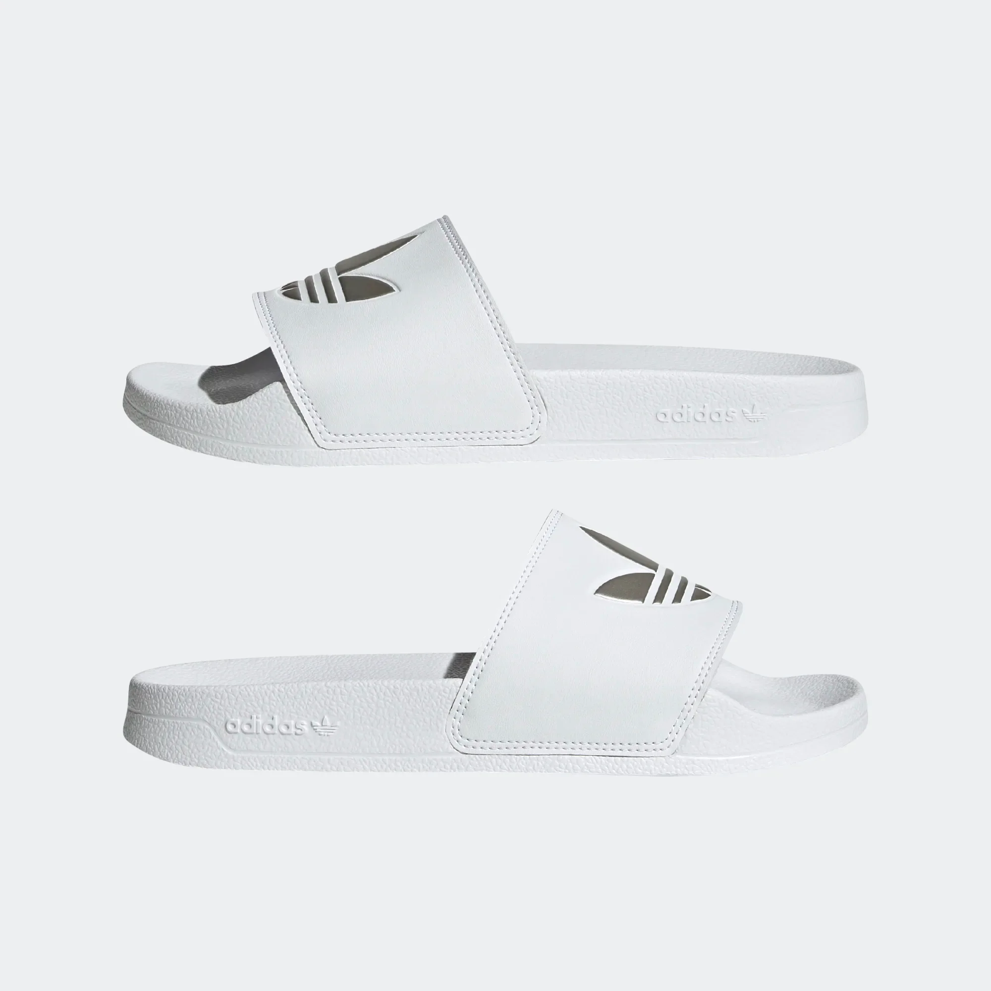 Adidas Women's Adilette Lite Slides - Cloud White / Matte Silver - Image 8