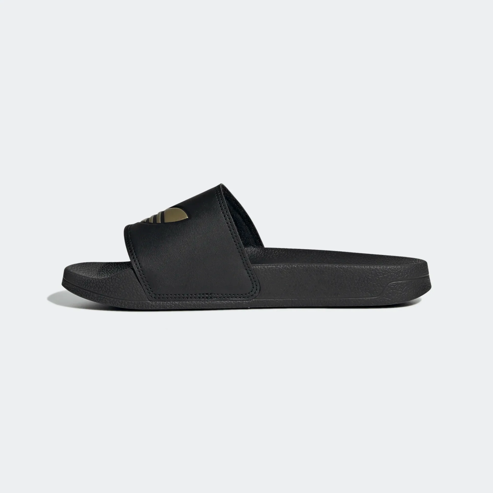 Adidas Women's Adilette Lite Slides - Core Black / Matte Gold - Image 7
