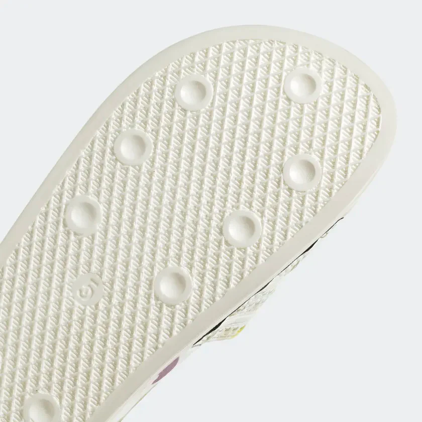 Adidas Women's Adilette Thebe Magugu Slides - Cloud White / Beige / Yellow / Purple - Image 10