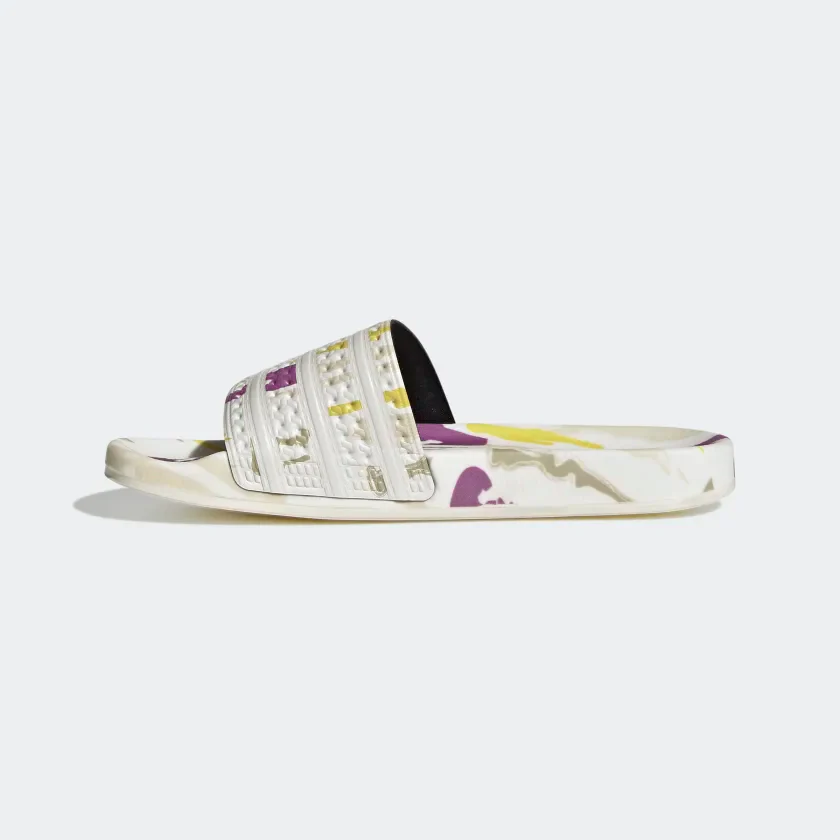 Adidas Women's Adilette Thebe Magugu Slides - Cloud White / Beige / Yellow / Purple - Image 7