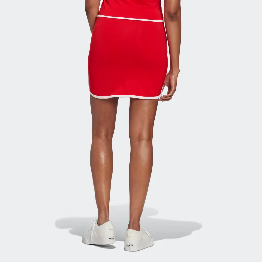 Adidas Women's Binding Details Mini Skirt - Vivid Red - Image 3