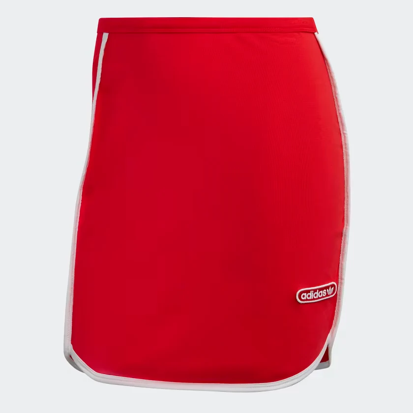Adidas Women's Binding Details Mini Skirt - Vivid Red - Image 5