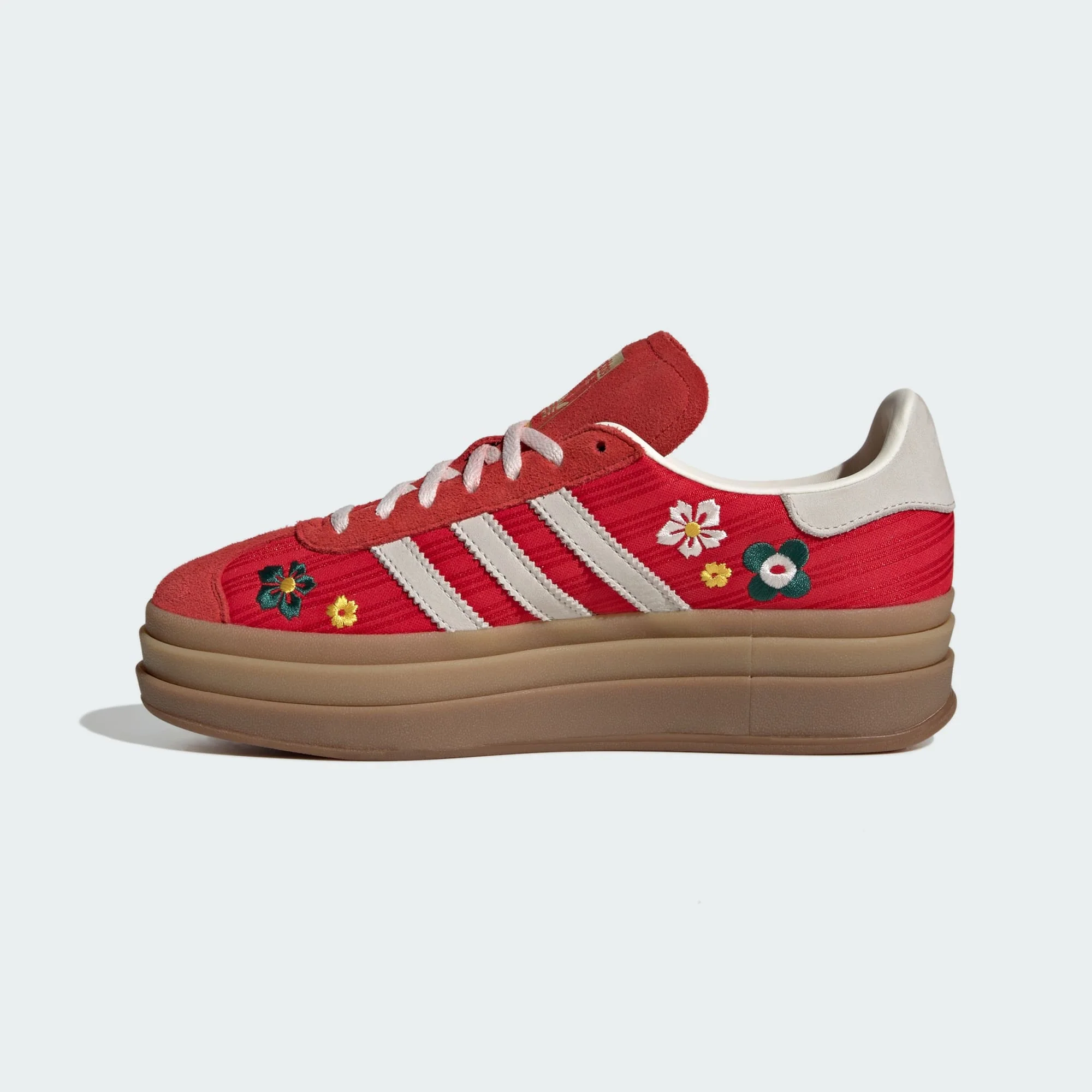 Adidas Women's Gazelle Bold Shoes - Better Scarlet / Off White / Eqt Yellow - Image 6