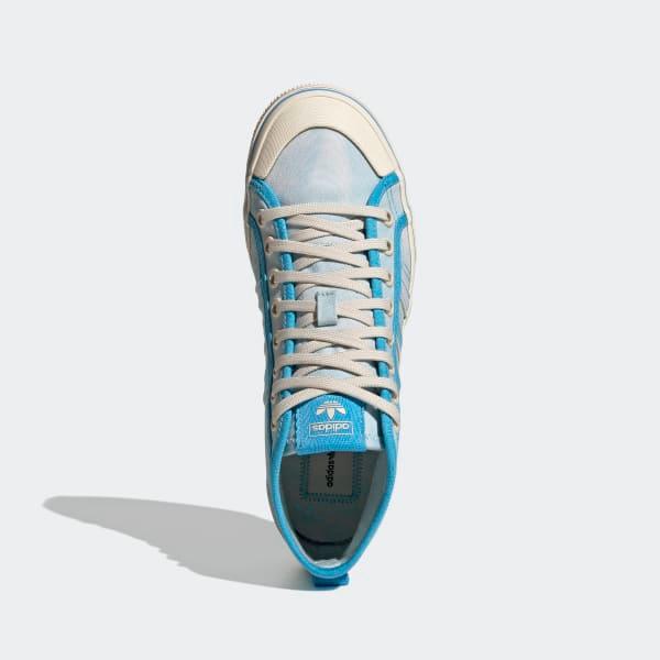 Adidas Women's Nizza Platform Mid Shoes - Almost Blue / Pantone / Wonder White - Image 3