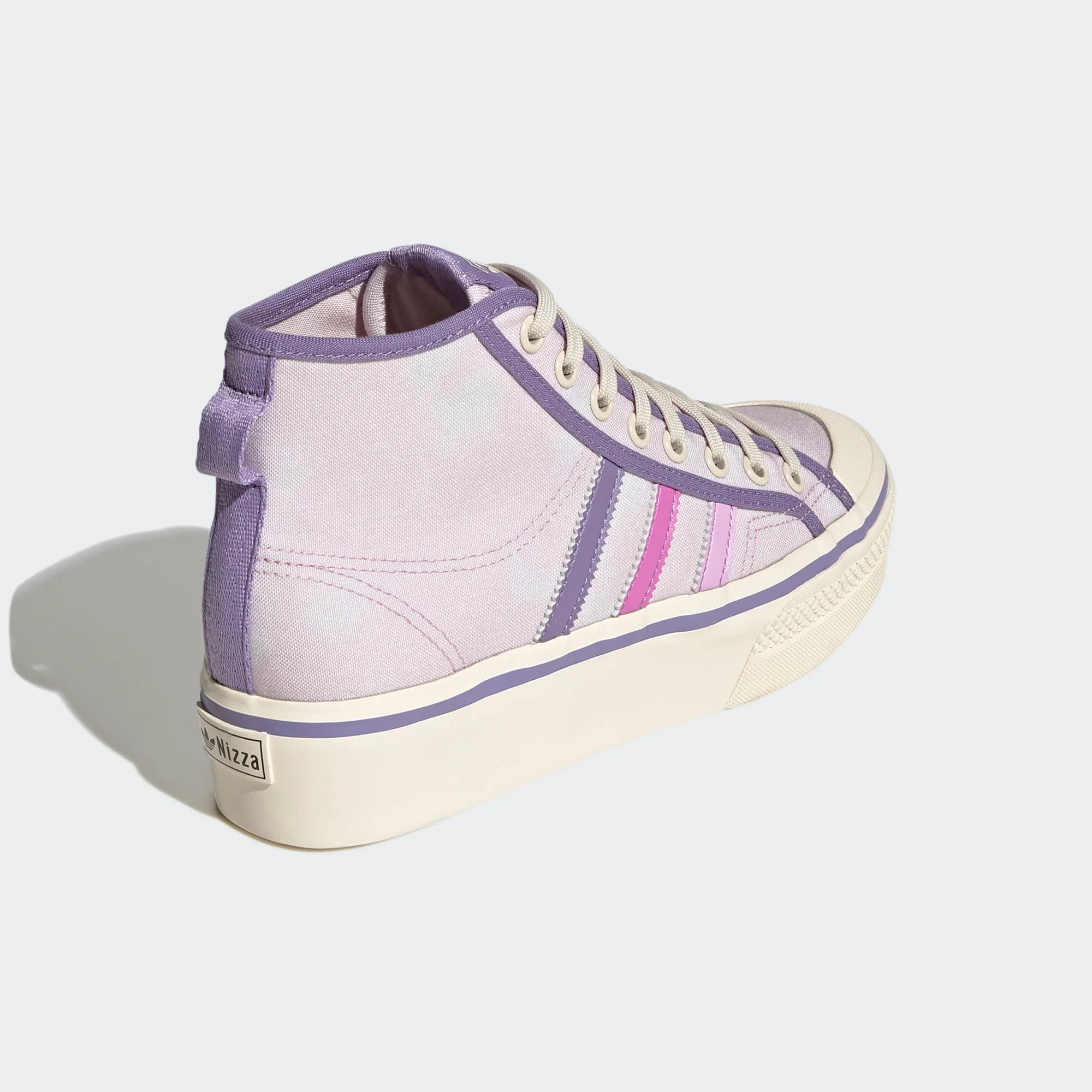 Adidas Women's Nizza Platform Mid Shoes - Almost Pink / Pulse Lilac / Wonder White - Image 7