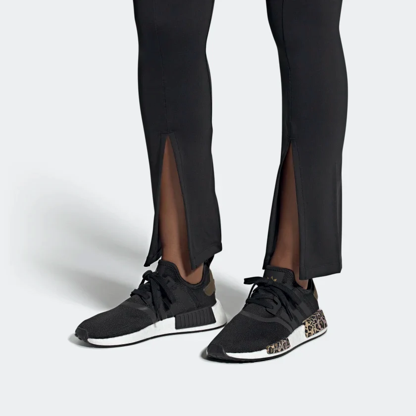 Adidas Women's NMD R1 Shoes - Core Black / Wild Brown - Image 3