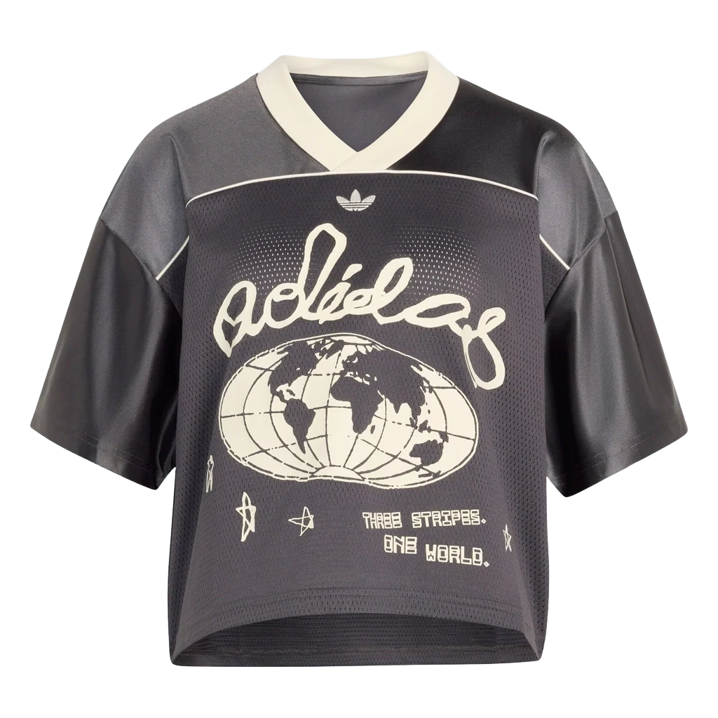 Adidas Women's Originals Cropped Soccer Jersey Apparel - Utility Black