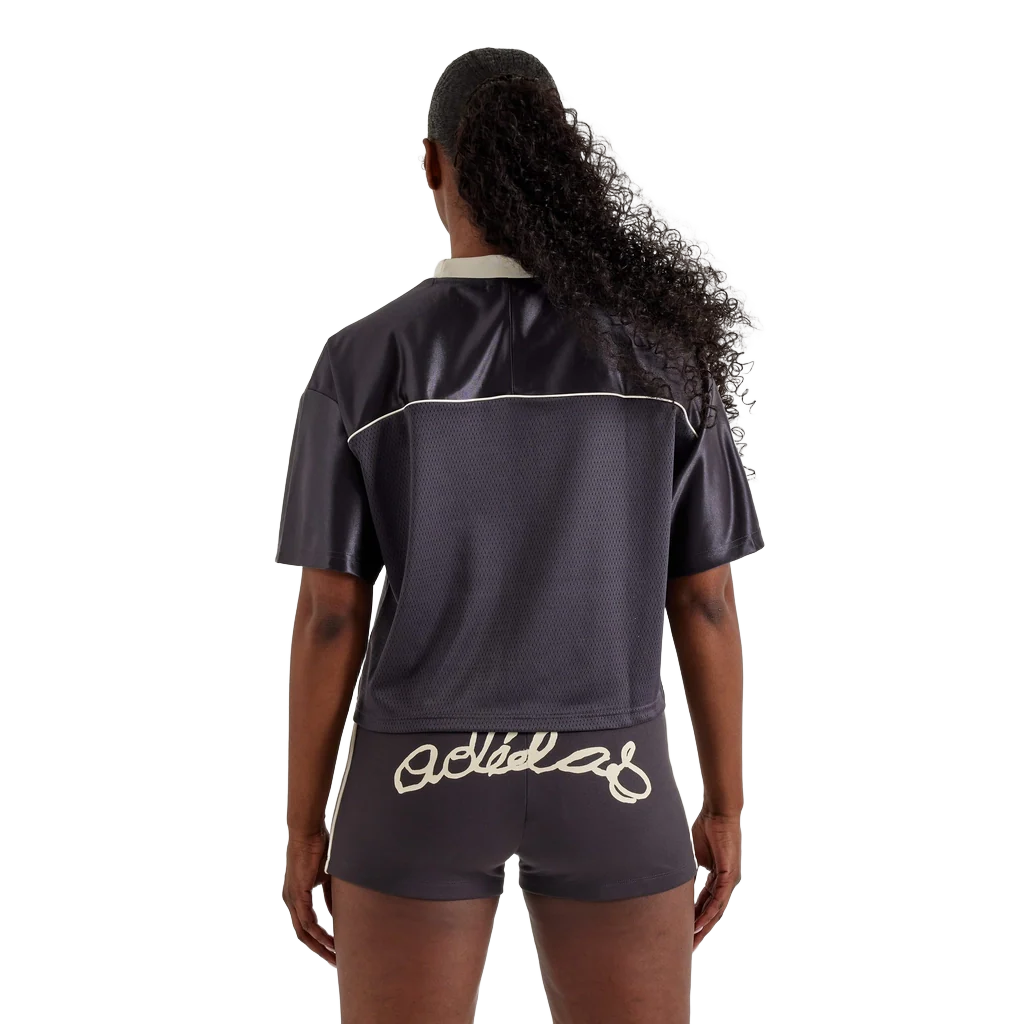 Adidas Women's Originals Cropped Soccer Jersey Apparel - Utility Black - Image 3
