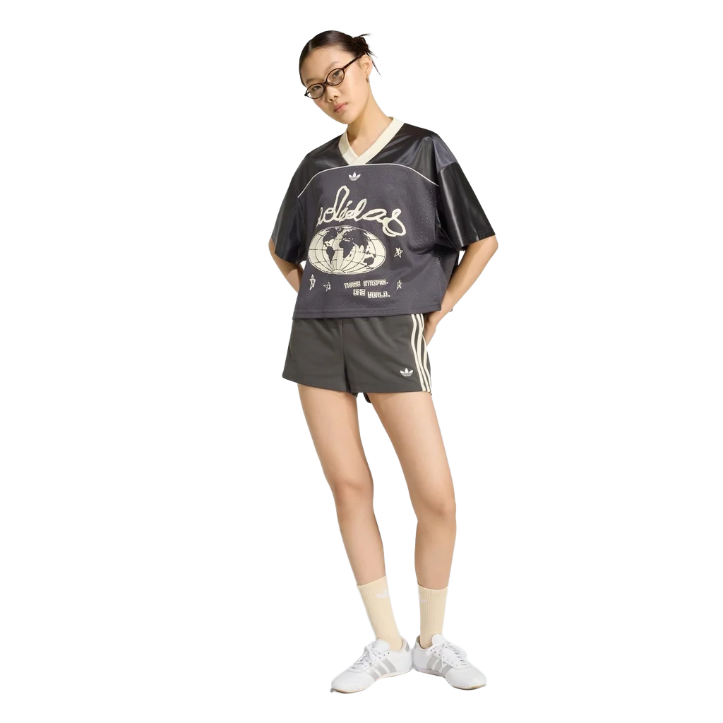 Adidas Women's Originals Cropped Soccer Jersey Apparel - Utility Black - Image 5