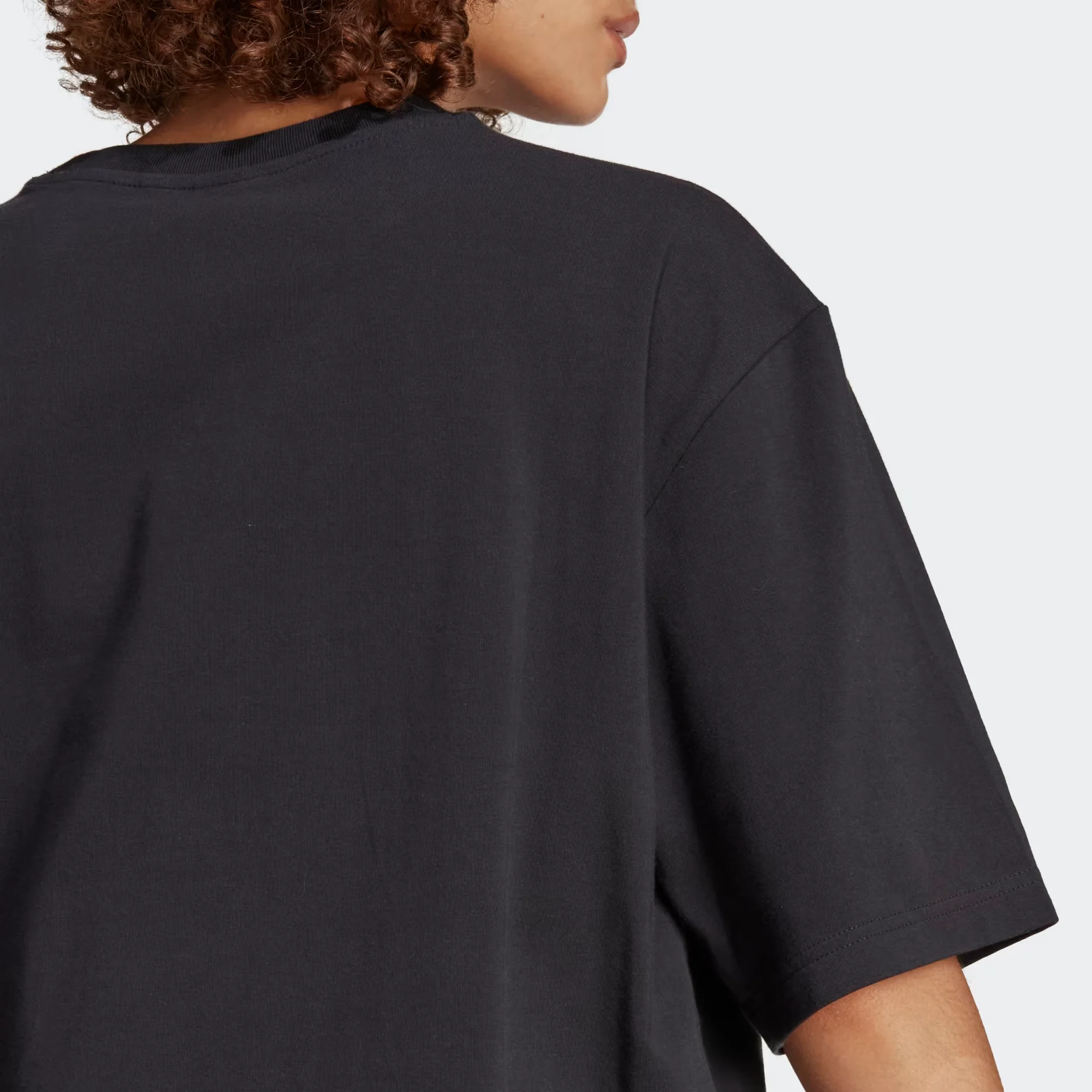 Adidas Women's Originals Houndstooth Trefoil Infill Tee - Black / White - Image 7