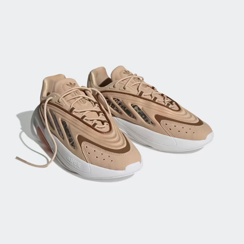 Adidas Women's Ozelia Shoes - Magic Beige / Wild Brown / Gold Metallic - Image 5