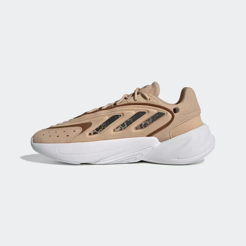 Adidas Women's Ozelia Shoes - Magic Beige / Wild Brown / Gold Metallic - Image 7