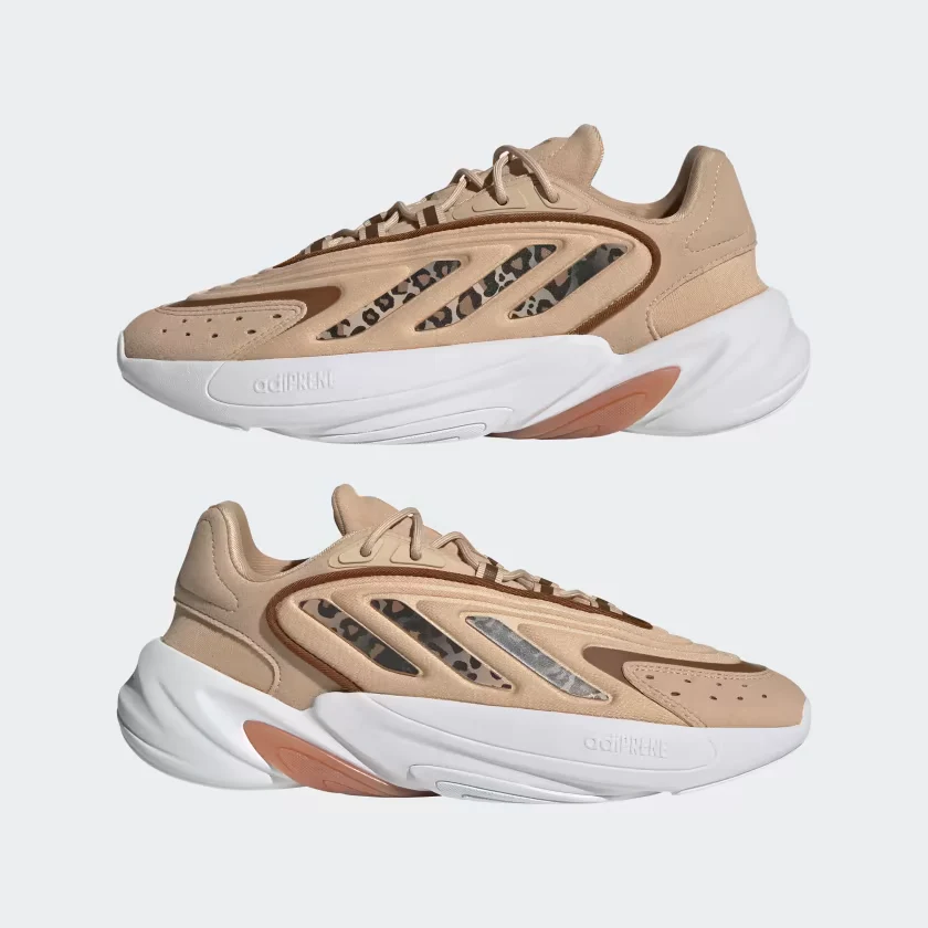 Adidas Women's Ozelia Shoes - Magic Beige / Wild Brown / Gold Metallic - Image 8