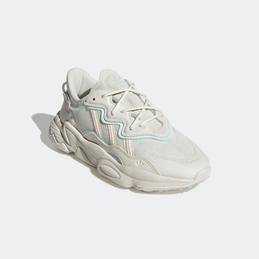 Adidas Women's Ozweego Shoes -  Cloud White / Bliss Orange / Almost Blue - Image 5