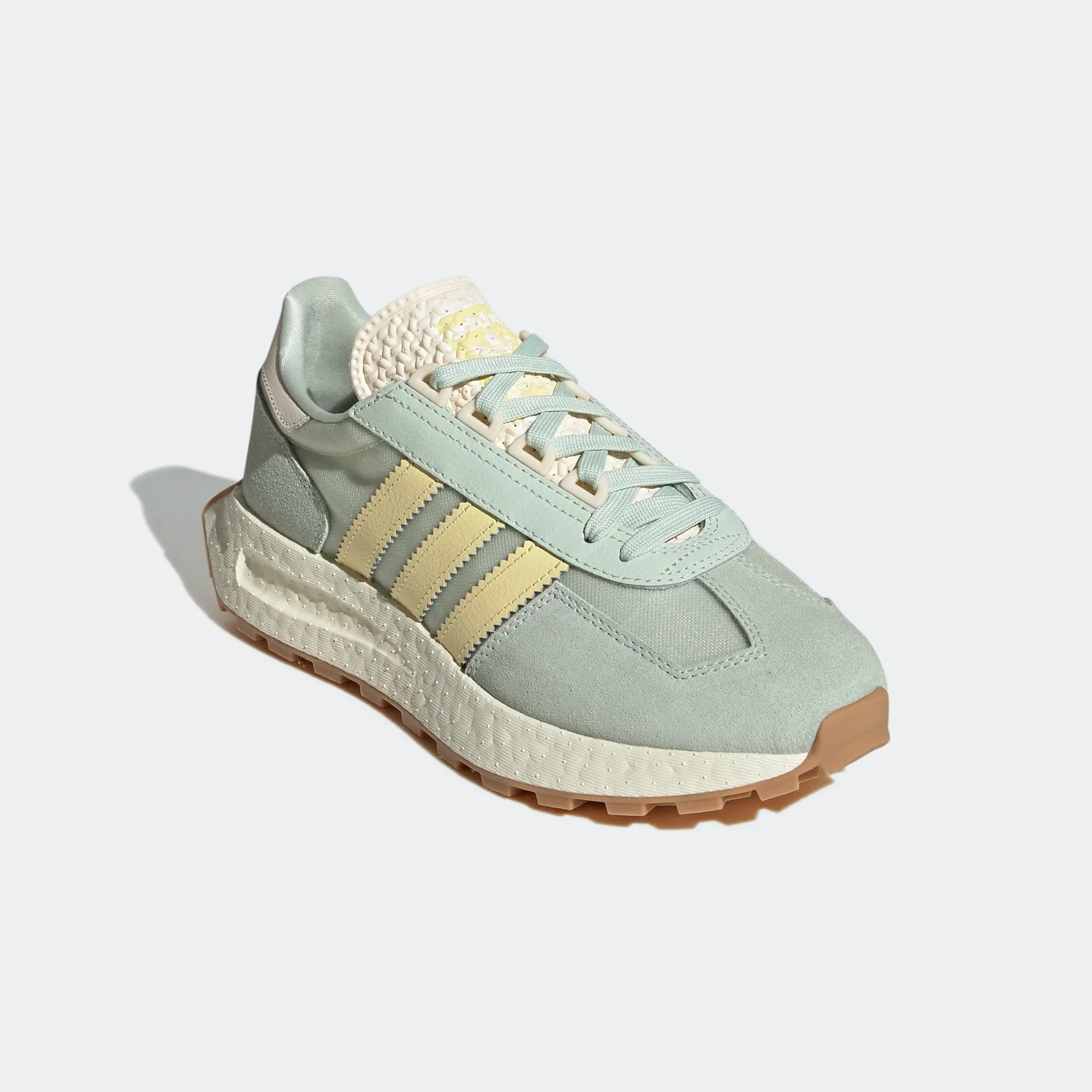 Adidas Women's Retropy E5 Shoes - Linen Green / Almost Yellow / Ecru Tint - Image 5